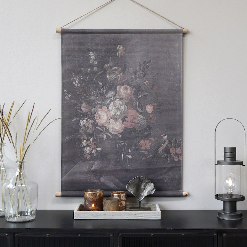 Poster / Tavla med blomstermotiv tryckt på kanvas 97x76cm - 3