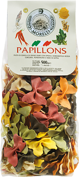 Morelli PASTA PAPILLONS – Fjärilsformad pasta i sex smaker 500g