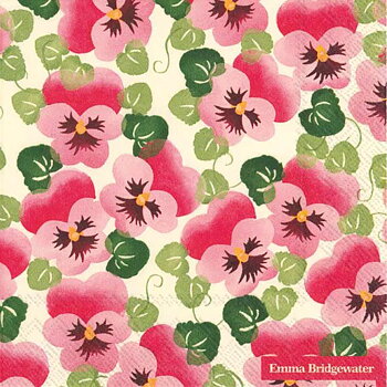 Servetter Lunch Pink Pansy – Emma Bridgewater