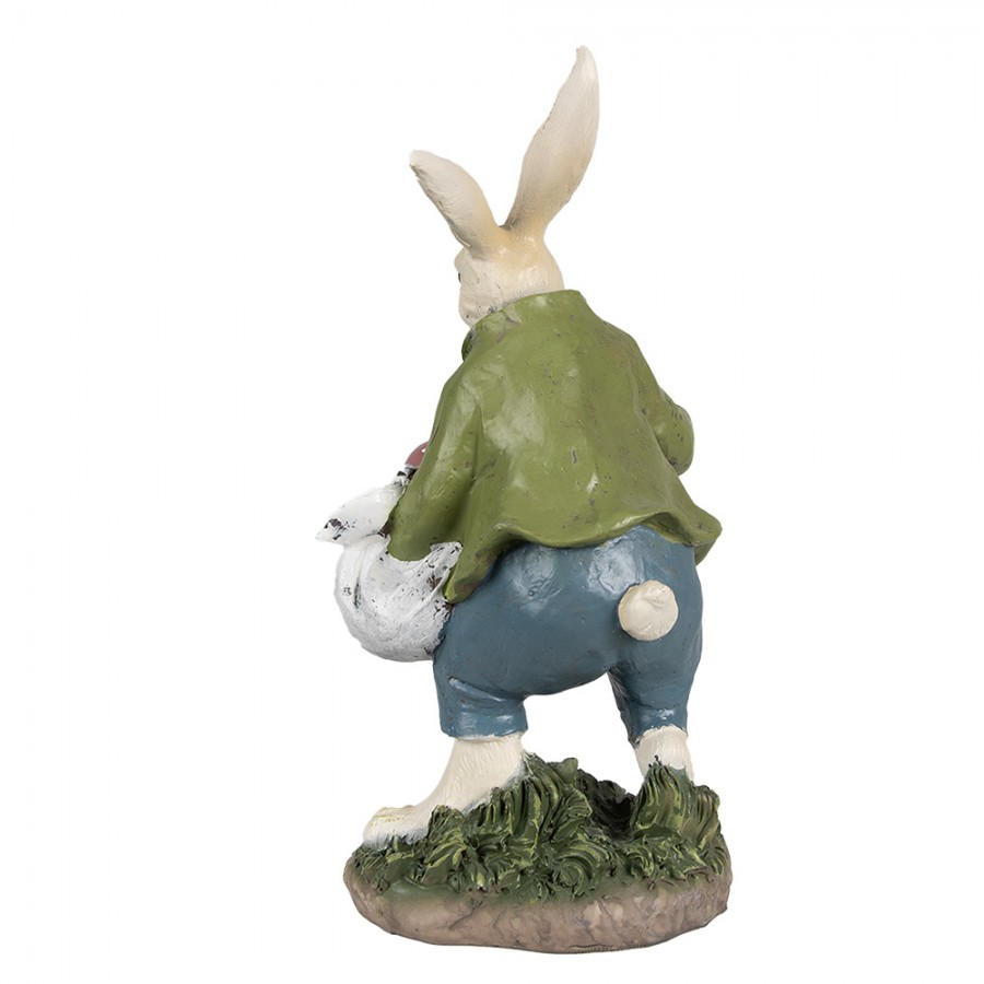 Påskhare med korg full av ägg 32cm - 2