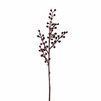 Bärkvist med mörkt röda bär konstgjord H:32cm