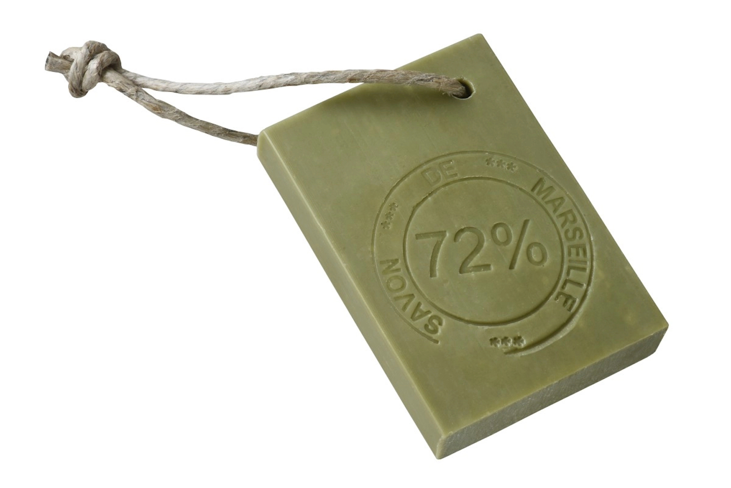 Fast tvål från Provence på snöre – Savon De Marseille 72% 140g