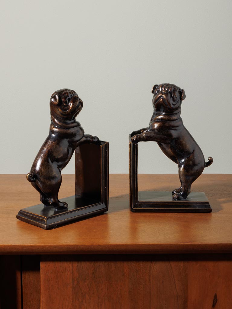 Bokstöd fransk bulldog 20,5x28x7,5cm Pris/st - 3
