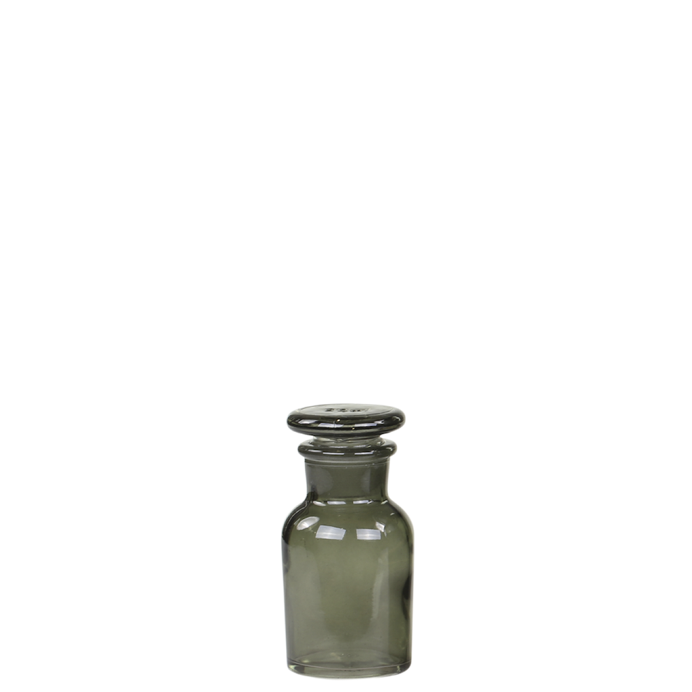 Apoteksflaska med lock – gröngrå XS 60ml