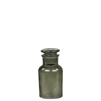 Apoteksflaska med lock – gröngrå S 125ml