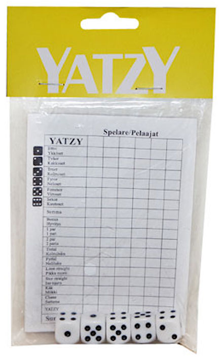 Yatzy med block & tärningar