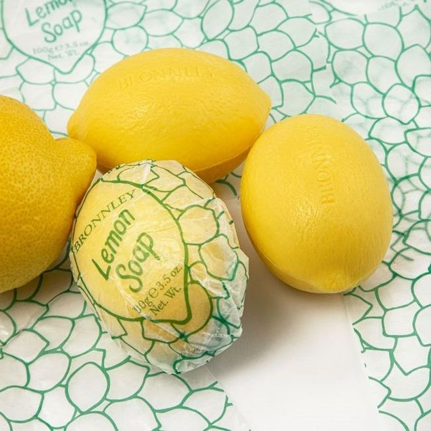 Fast tvål – Bronnley's klassiska Citrontvål i papper 100g - 2