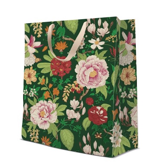 Presentpåse Classic Flowers XL 30x41x12cm