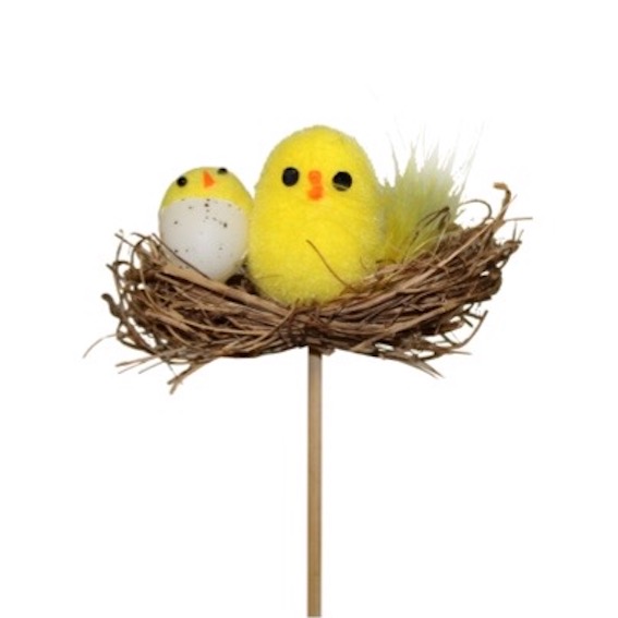 Stick / Blompinne – Kycklingar på rede 52cm