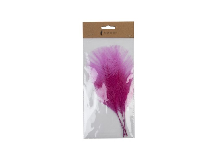 Fjädrar av tyg – Fuchsia 5-pack - 2