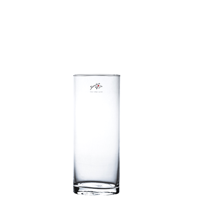 Glasvas rund cylinder Klar Ø:9,5cm H:14cm
