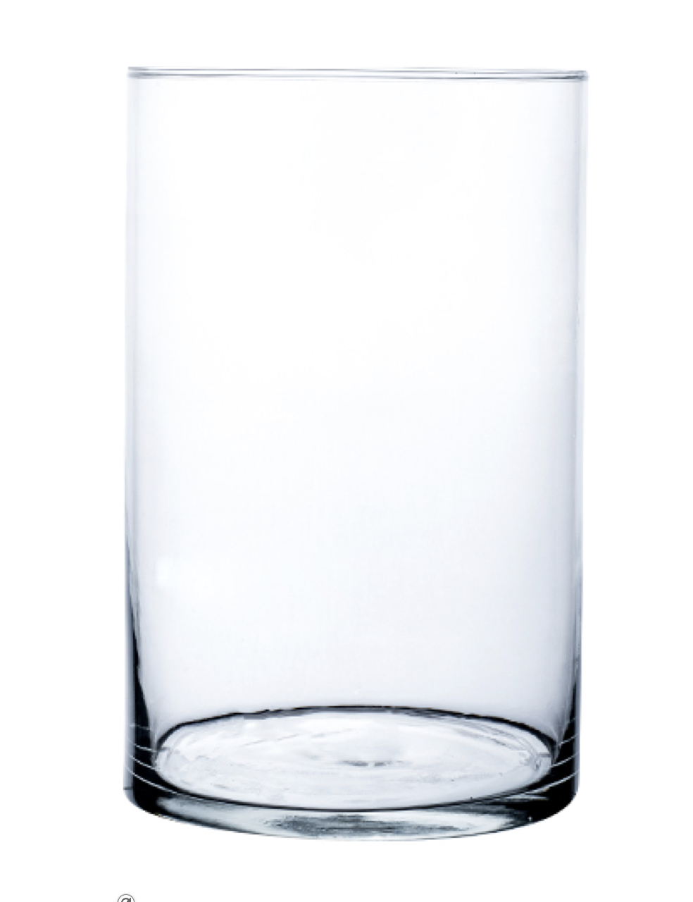 Glasvas rund cylinder Klar Ø:18cm H:29cm