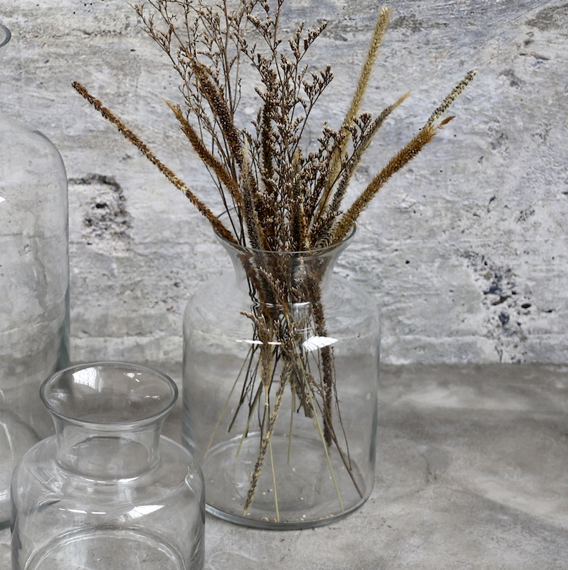 Glasvas / flaska H:15,5cm - 3