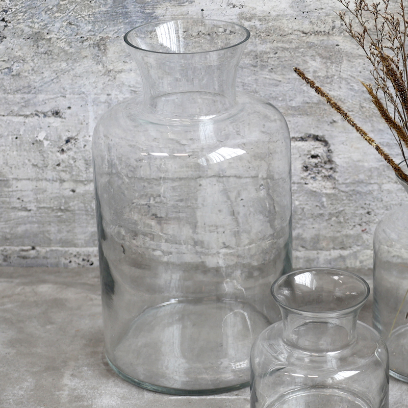 Glasvas / flaska H:26cm - 2