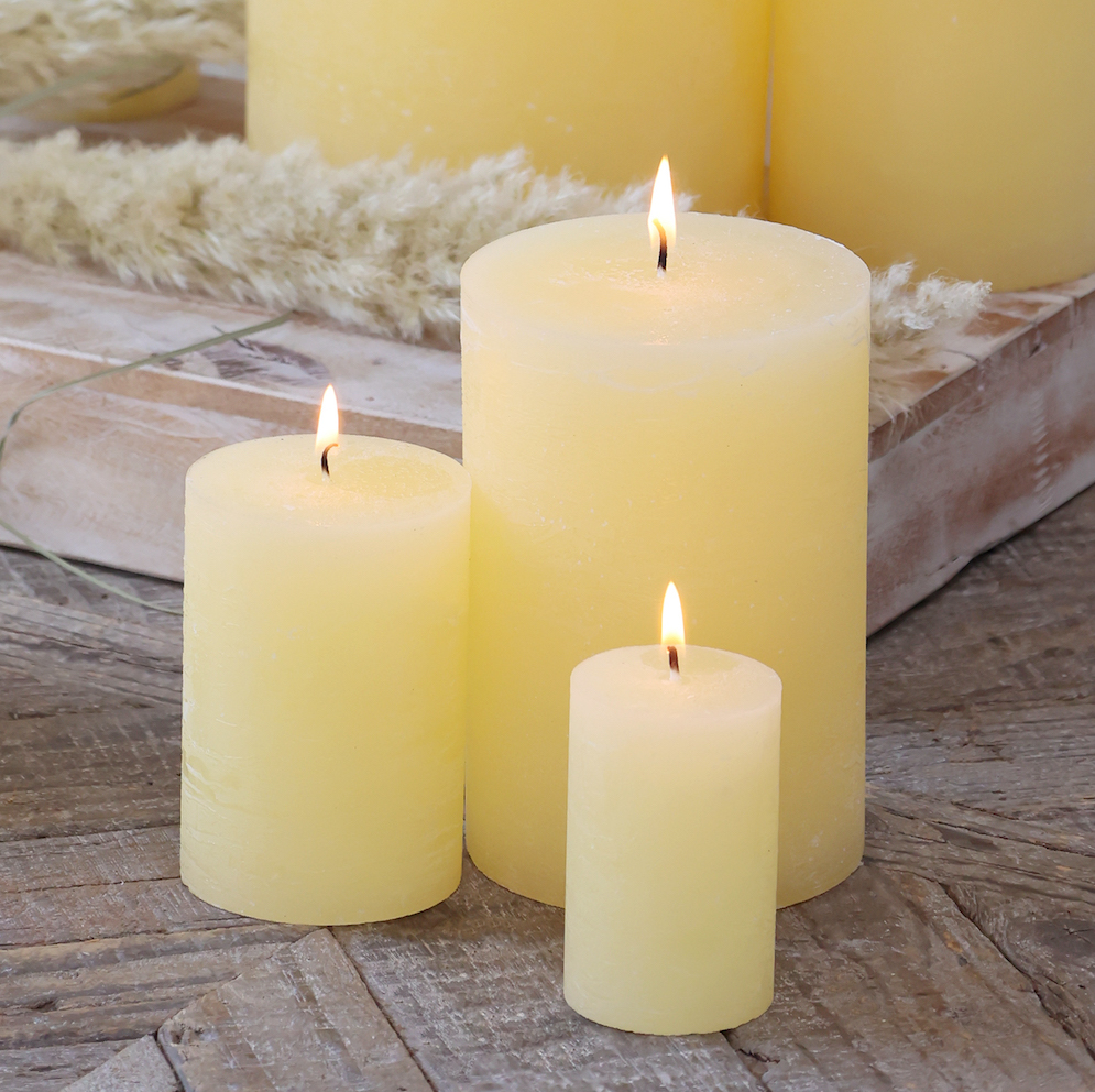 BLOCKLJUS MACON RUSTIK MELON 16H Ø5XH8CM