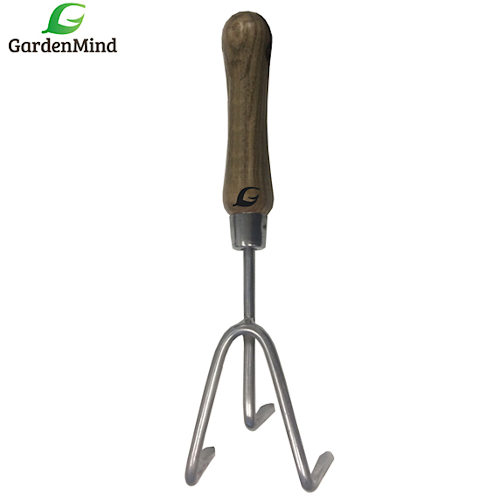 Handkultivator i rostfritt stål – GardenMind 28cm