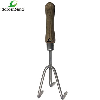Handkultivator i rostfritt stål – GardenMind 28cm