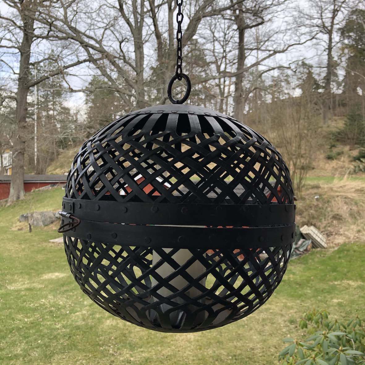 Marschallklot, järnboll hängande ljuslykta Stor Ø:30cm - 3