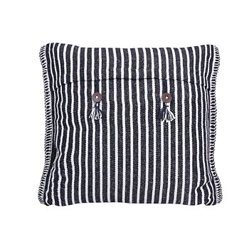 Kuddfodral KLARVIK Fair Trade – Svart/Offwhite 50x50cm