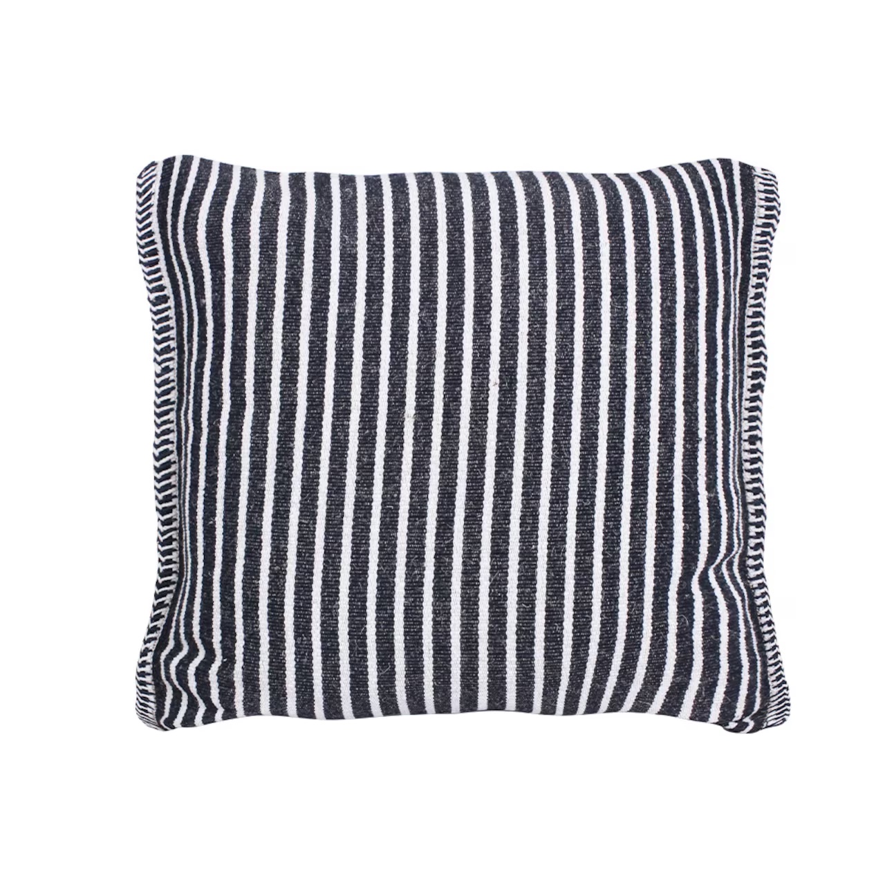 Kuddfodral KLARVIK Fair Trade – Svart/Offwhite 50x50cm - 2