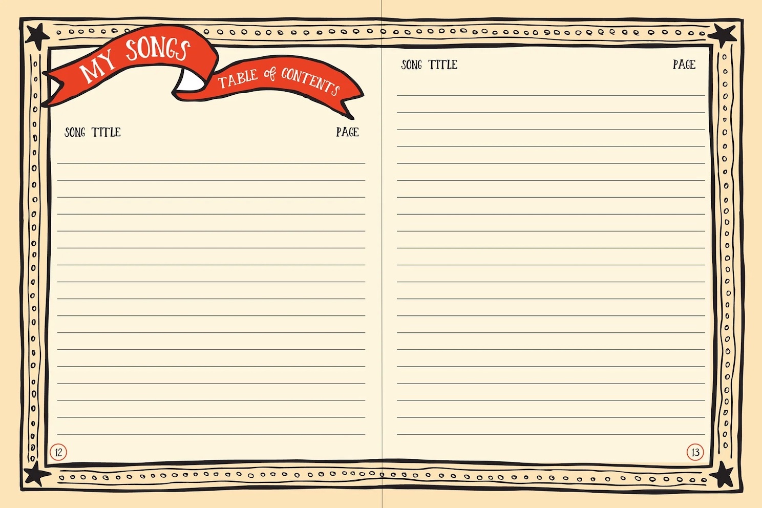 Anteckningsbok– Songwriter's Journal 160 sidor - 3
