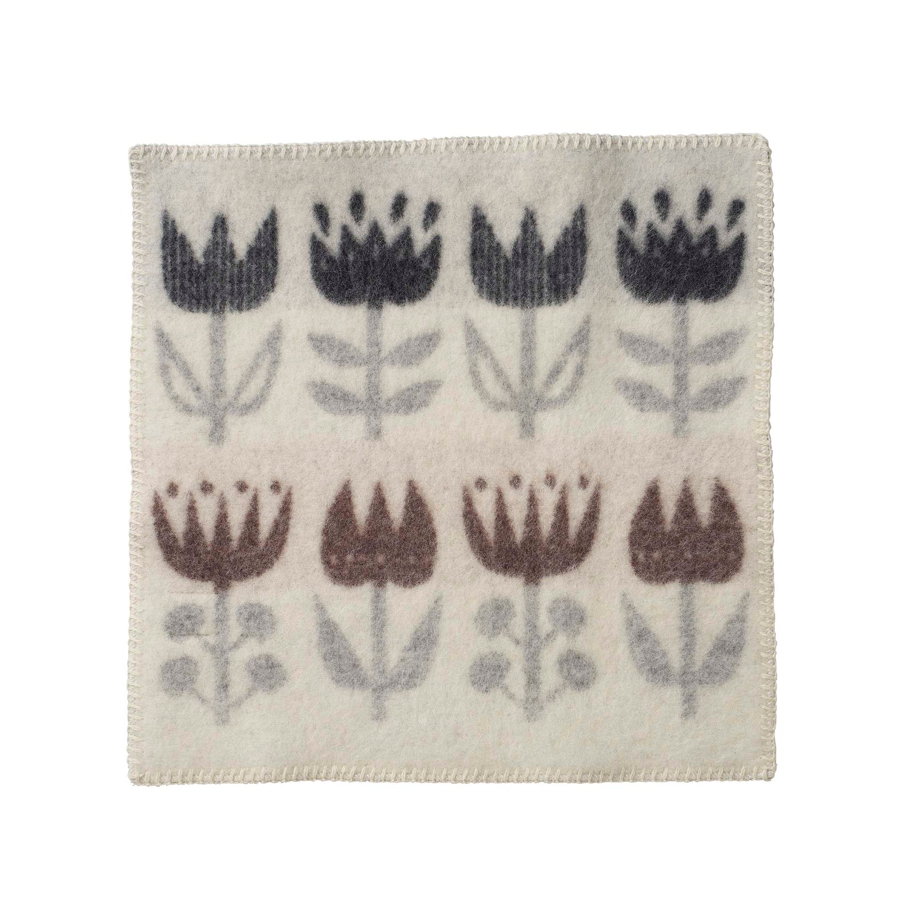 Sittunderlag KLIPPAN TULIP i 100% lammull Grå 43x43cm