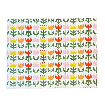 Tygtablett KLIPPAN TULIP i 100% bomull 45x35cm