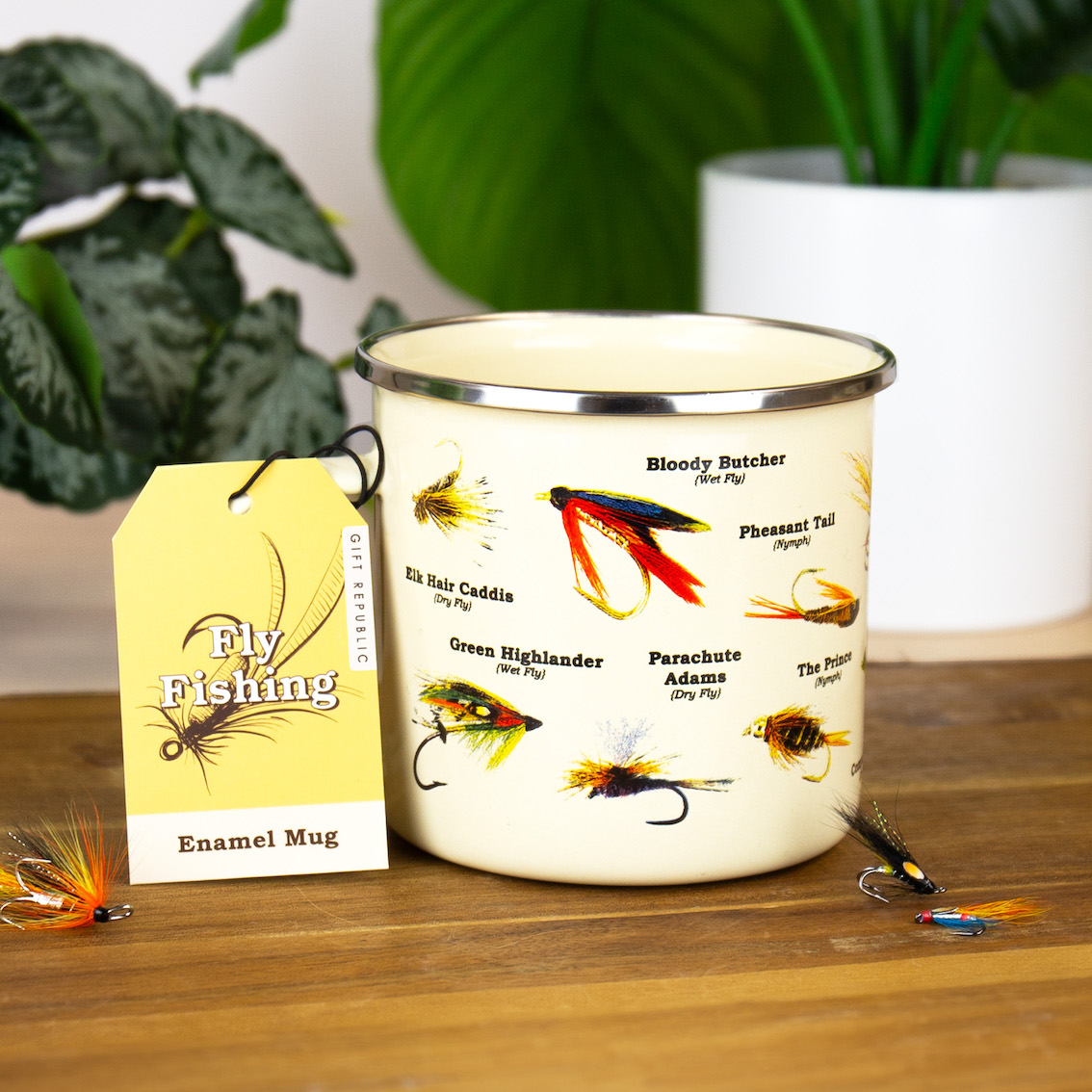 Emaljmugg Flugfiske – perfekt för storfiskaren 500ml - 4