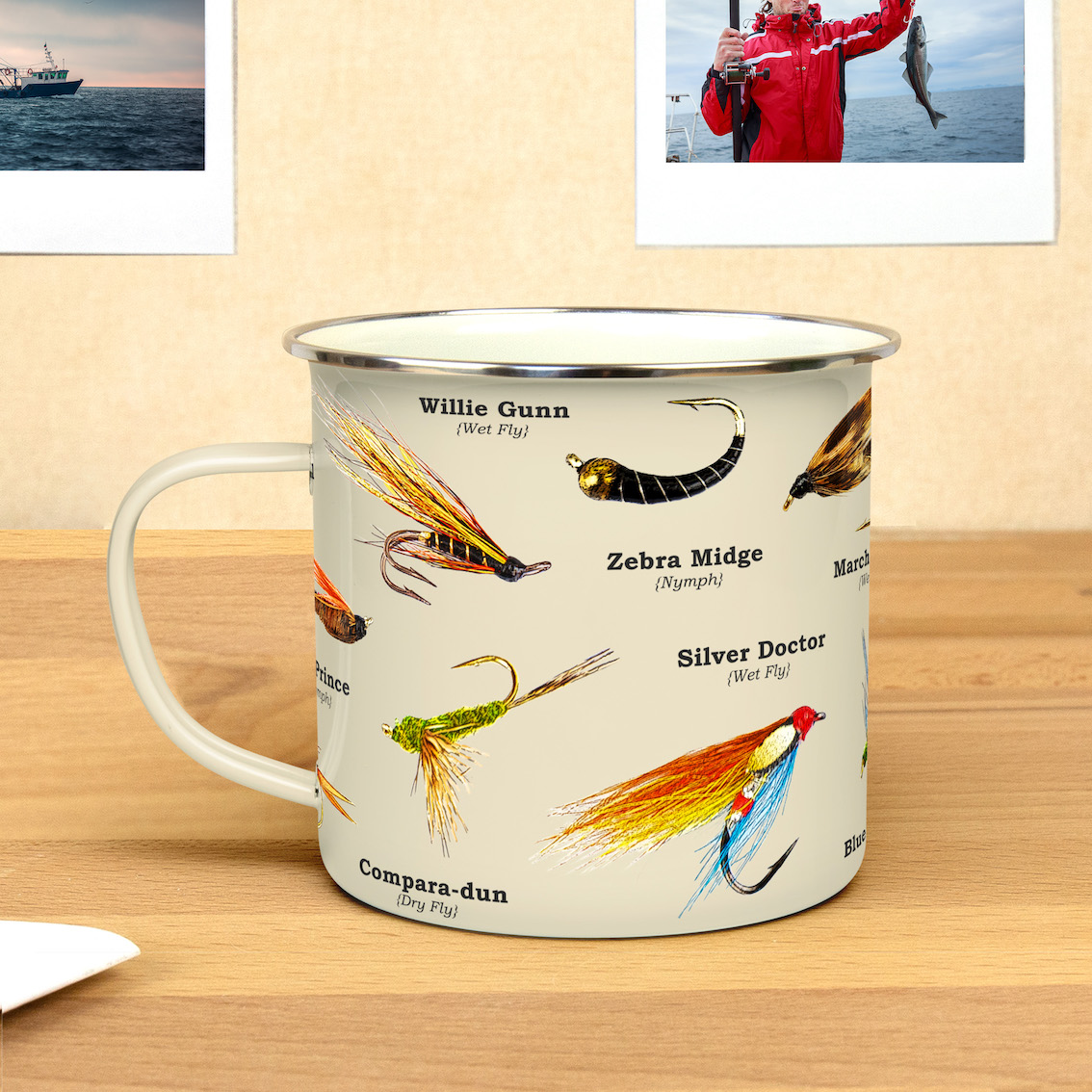 Emaljmugg Flugfiske – perfekt för storfiskaren 500ml