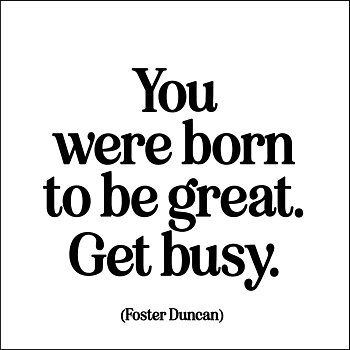 MAGNET Quotable – You were born to be great... 9x9cm