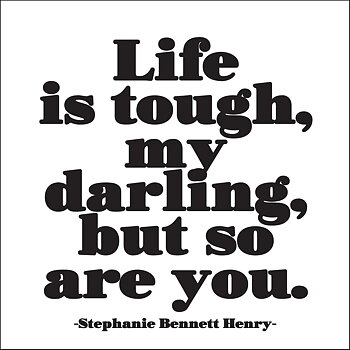 MAGNET Quotable – Life is tough... 9x9cm