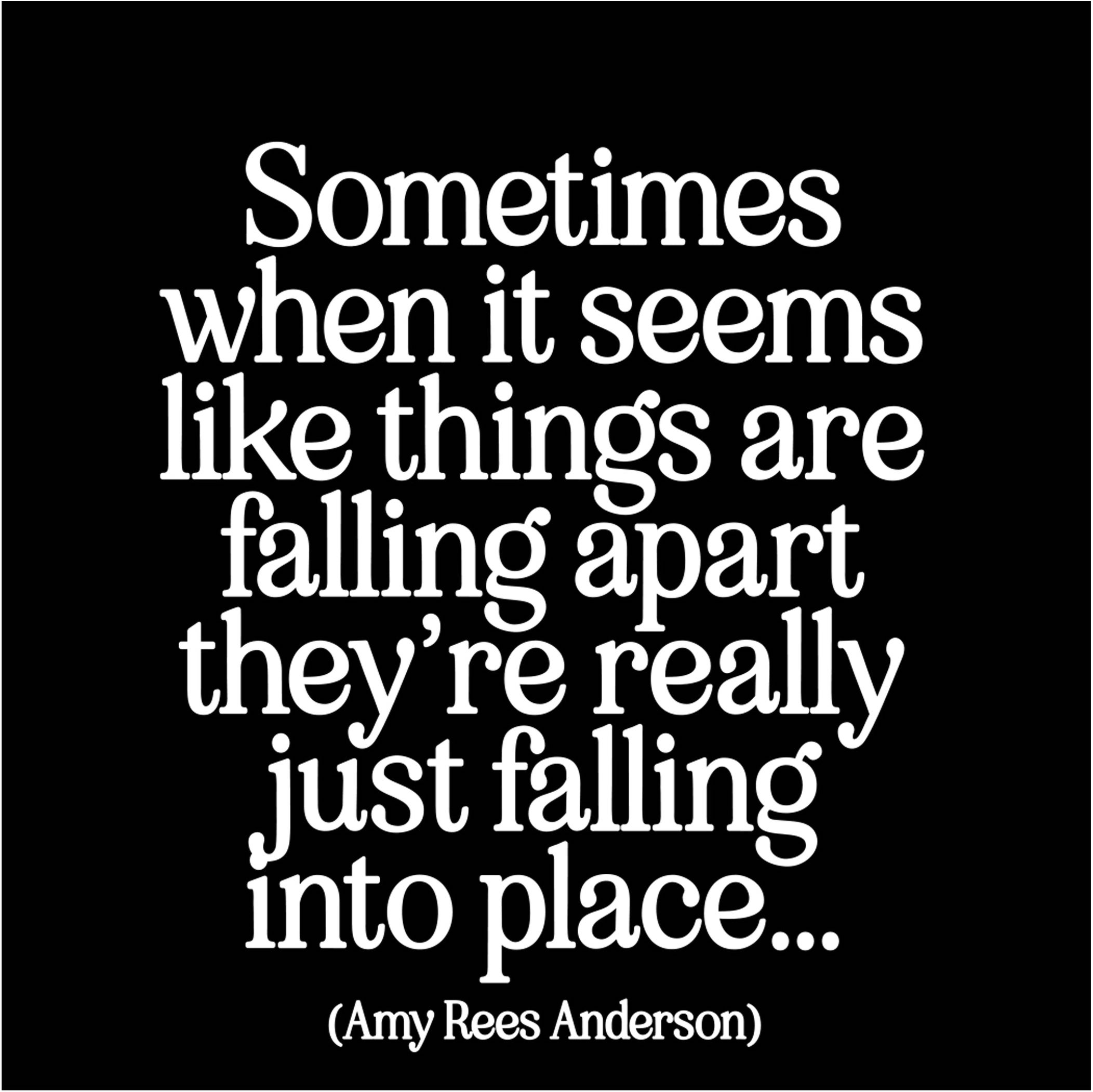 MAGNET Quotable – Falling into place... 9x9cm - 2