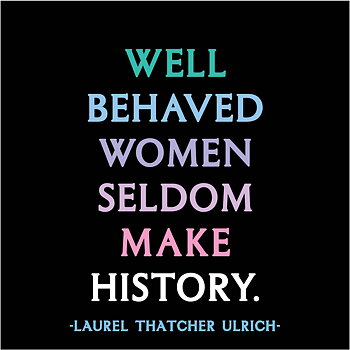 MAGNET Quotable – Well behaved women... 9x9cm