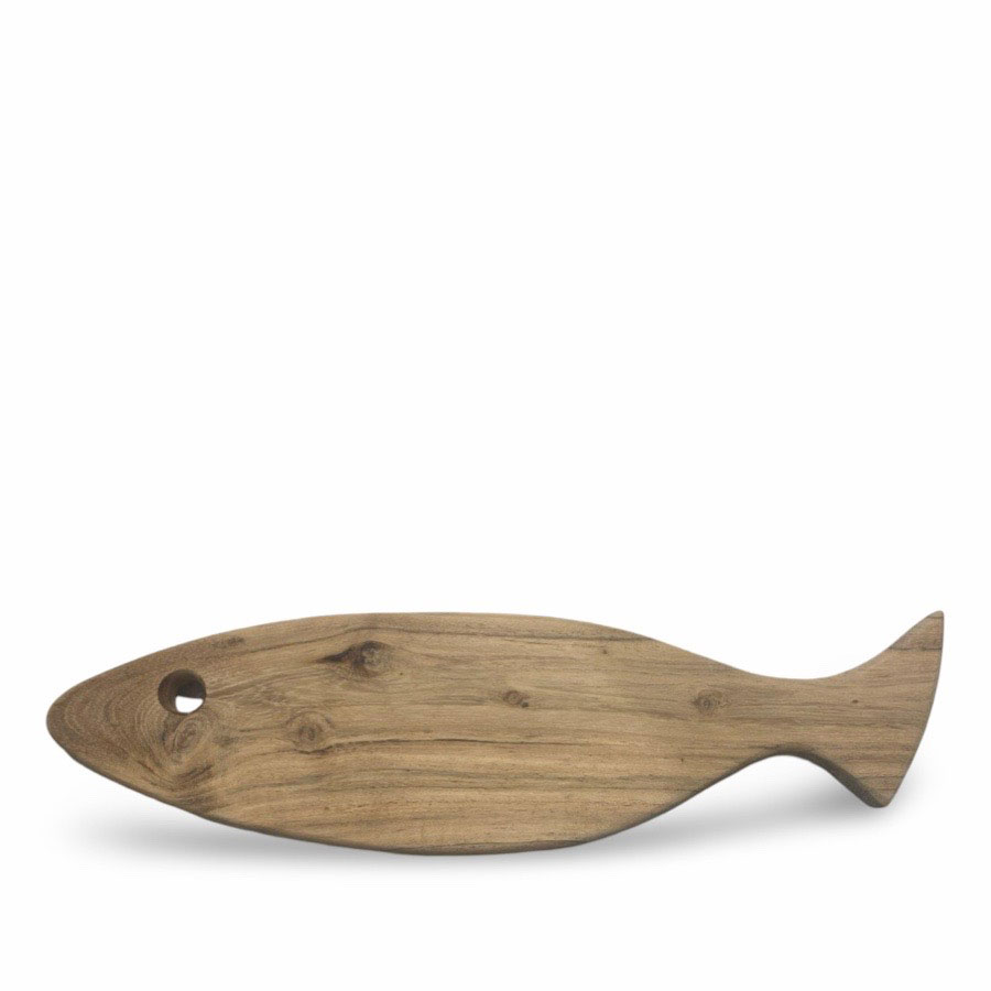 Skärbräda / Serveringsfat WOODY PISCA i naturlig Akacia 11x40cm