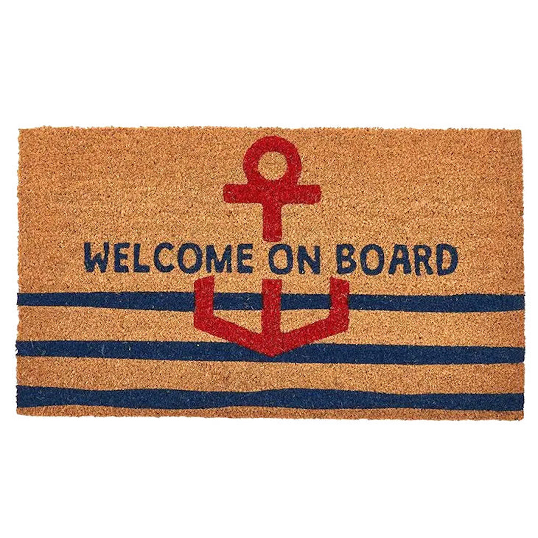 Dörrmatta i kokos – Welcome on board 70x40cm