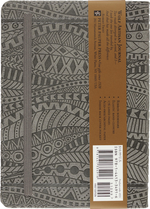 Anteckningsbok – The free spirit follows the path of the lone wolf 13x18cm 176 sidor - 4