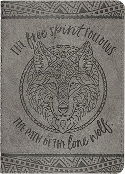 Anteckningsbok – The free spirit follows the path of the lone wolf 13x18cm 176 sidor