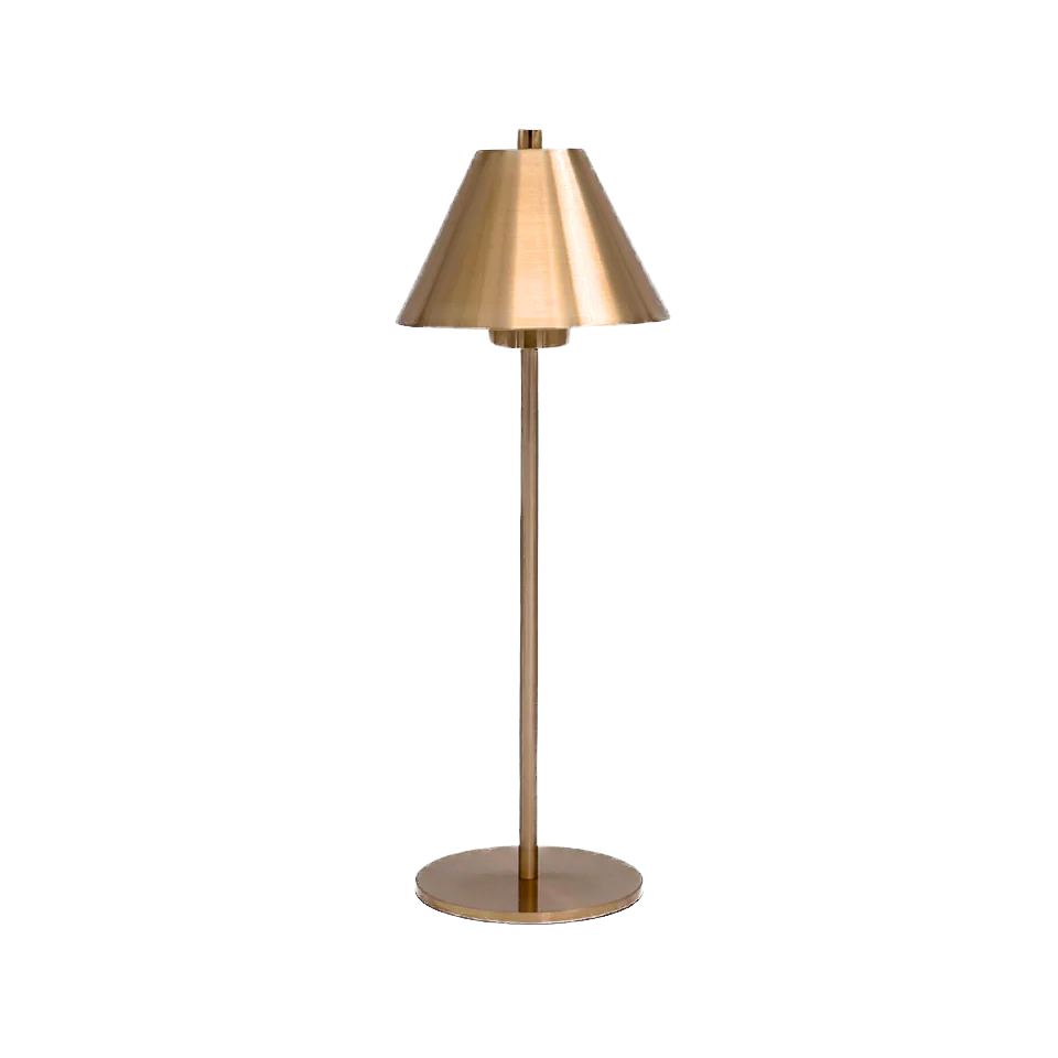 Portabel bordslampa Stockholm mässing LED - 2