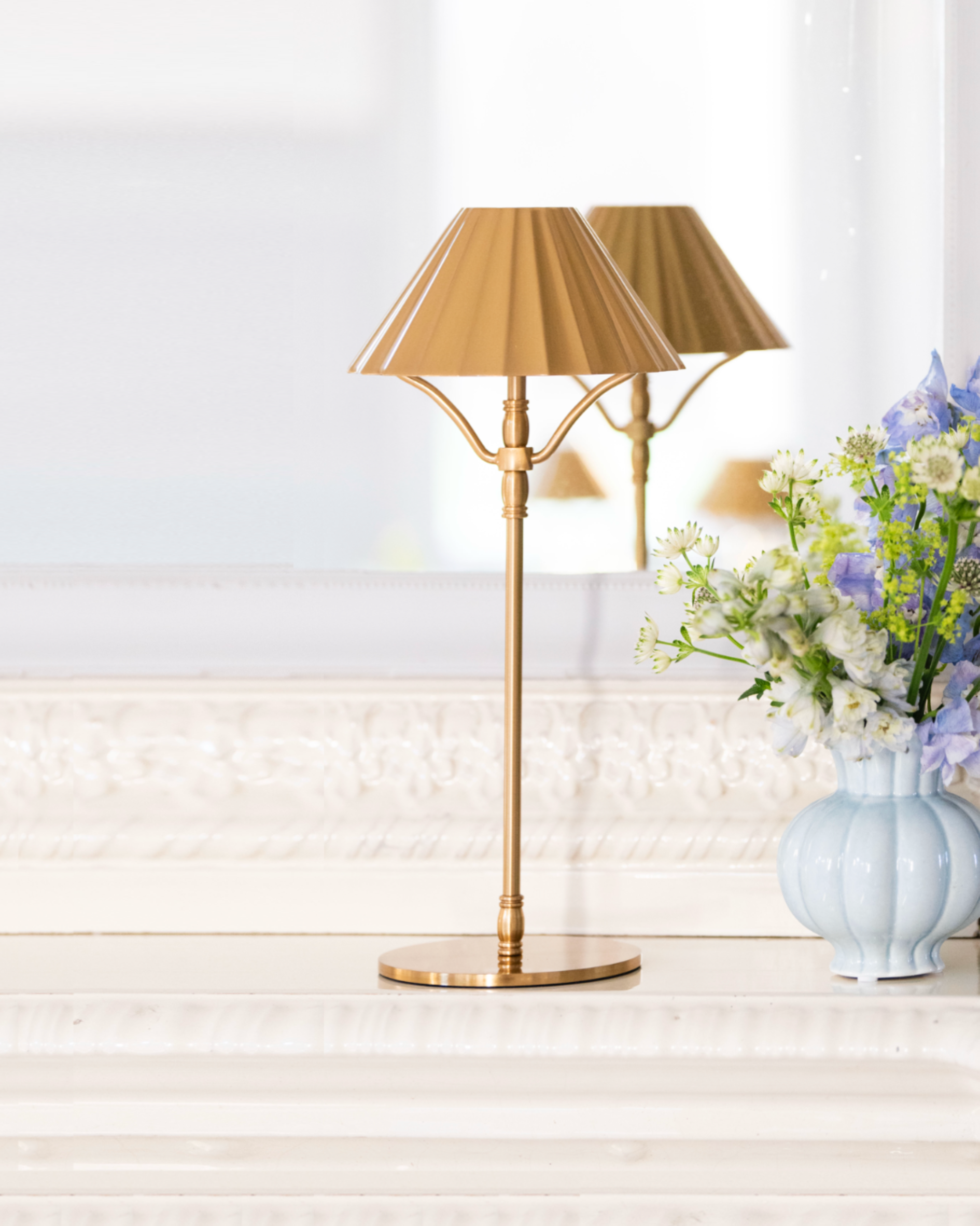 Portabel bordslampa Paris mässing LED - 4