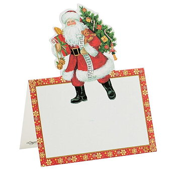 Placeringskort utstansad tomte – Lynn Haney Santa 8-pack