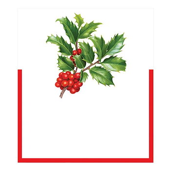 Placeringskort utstansad järnek – Christmas Trimmings 8-pack