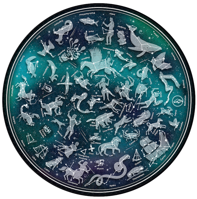 Pussel i fin tub – Map of the Stars Ø:68cm 1000 bitar - 3