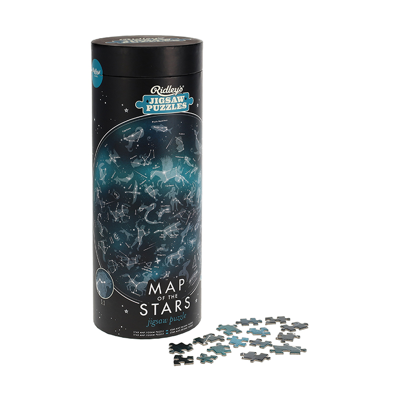 Pussel i fin tub – Map of the Stars Ø:68cm 1000 bitar - 2