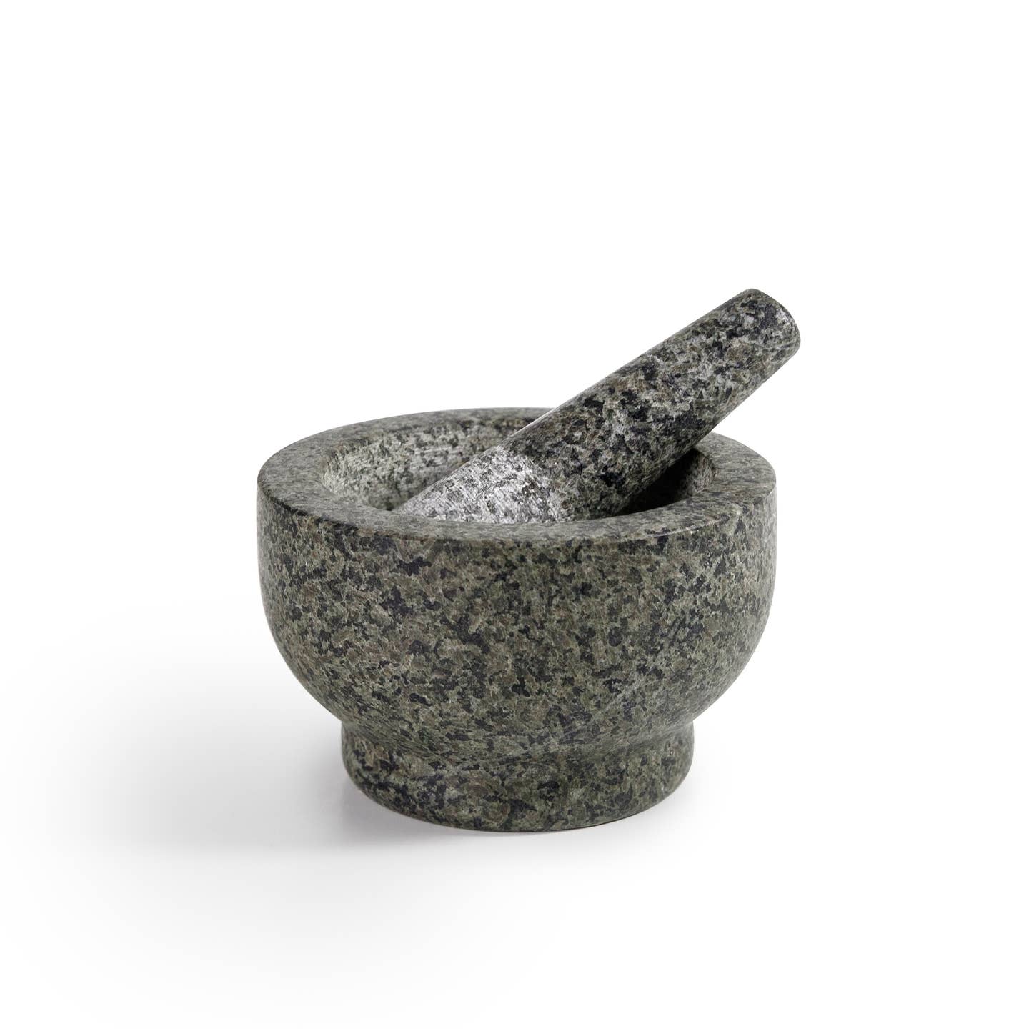 Mortel i granit med stöt 13x13x8cm - 2