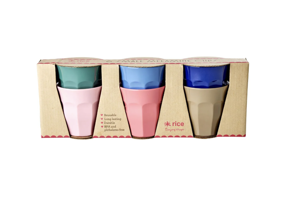 KOPPAR SET MED 6 ST MELAMINE A New York Minute Colors - 2