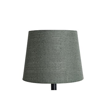 Lampskärm Linnestruktur Mossgrön 18x23x18
