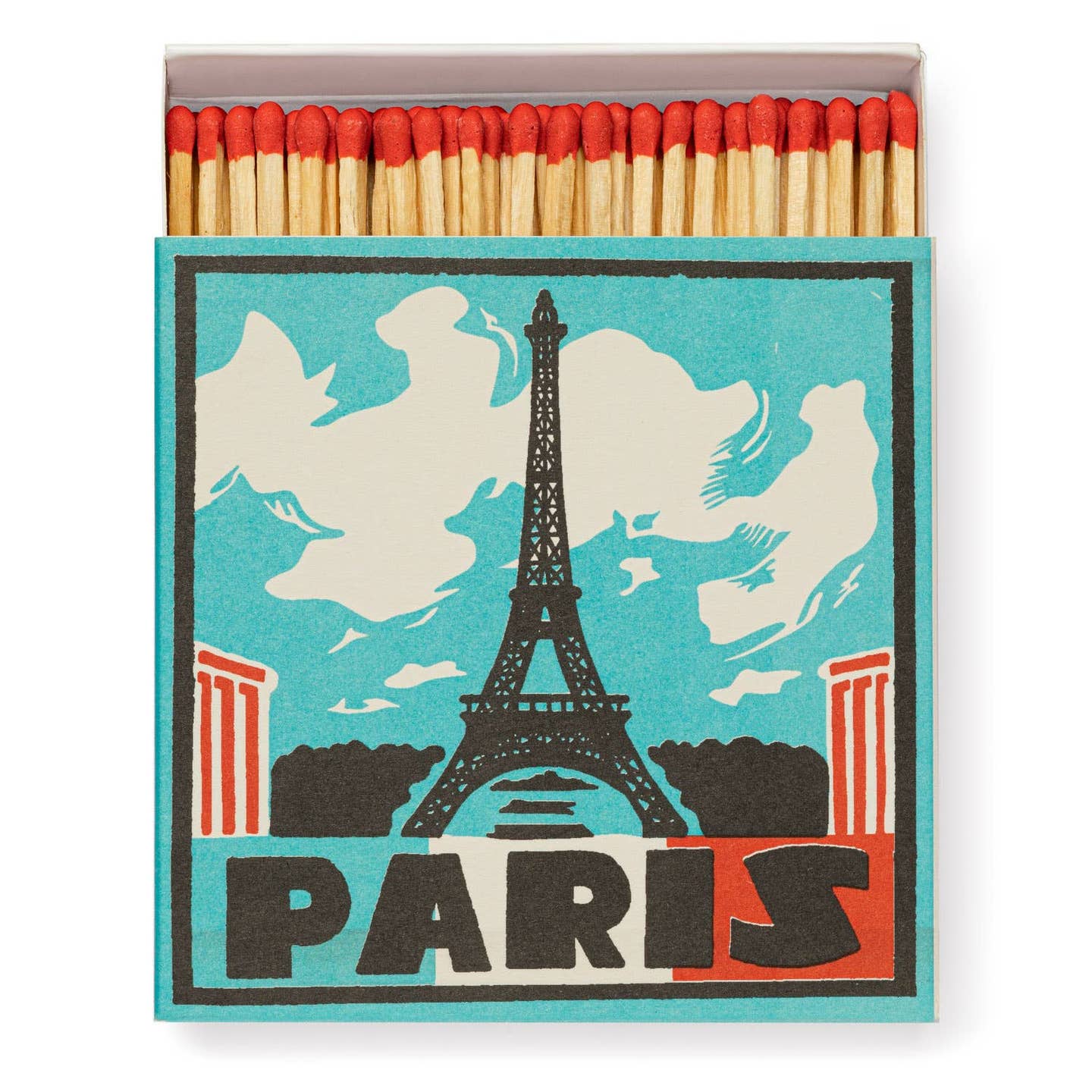 Tändstickor Archivist – PARIS 11x11cm, 125 stickor