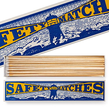 Tändstickor Archivist – LONG LIGHTHOUSE SAFETY MATCHES 29x6cm, 45 stickor