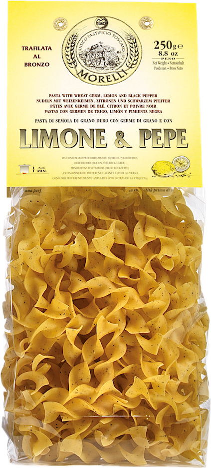 Morelli PAPPARDELLINE LIMONE & PEPE – med citron & svartpeppar 250g