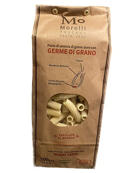 Morelli TORTIGLIONI GERME DI GRANO – Tortiglioni med vetegroddar 500g